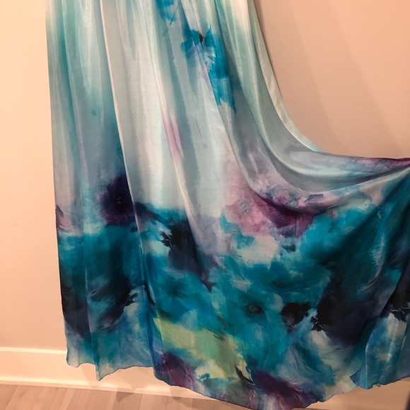 Laura 100% silk strapless dress - gown - Picture 4 of 8